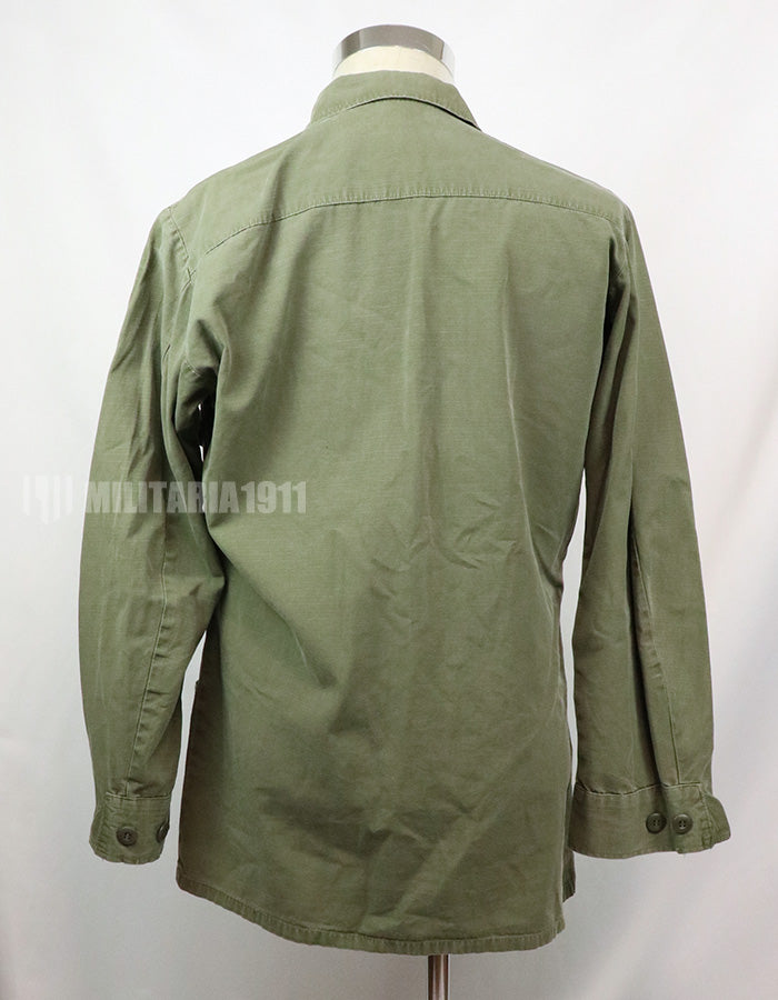 実物　後期型　リップストップ生地　ジャングル・ファティーグ　S-L パッチ取り外し跡あり