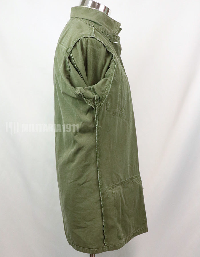 実物　後期型　リップストップ生地　ジャングル・ファティーグ　S-L パッチ取り外し跡あり
