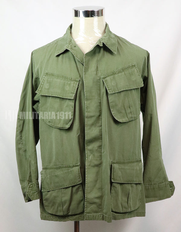 後期型　リップストップ生地　ジャングル・ファティーグ　S-R 一部破損有り 1968年製