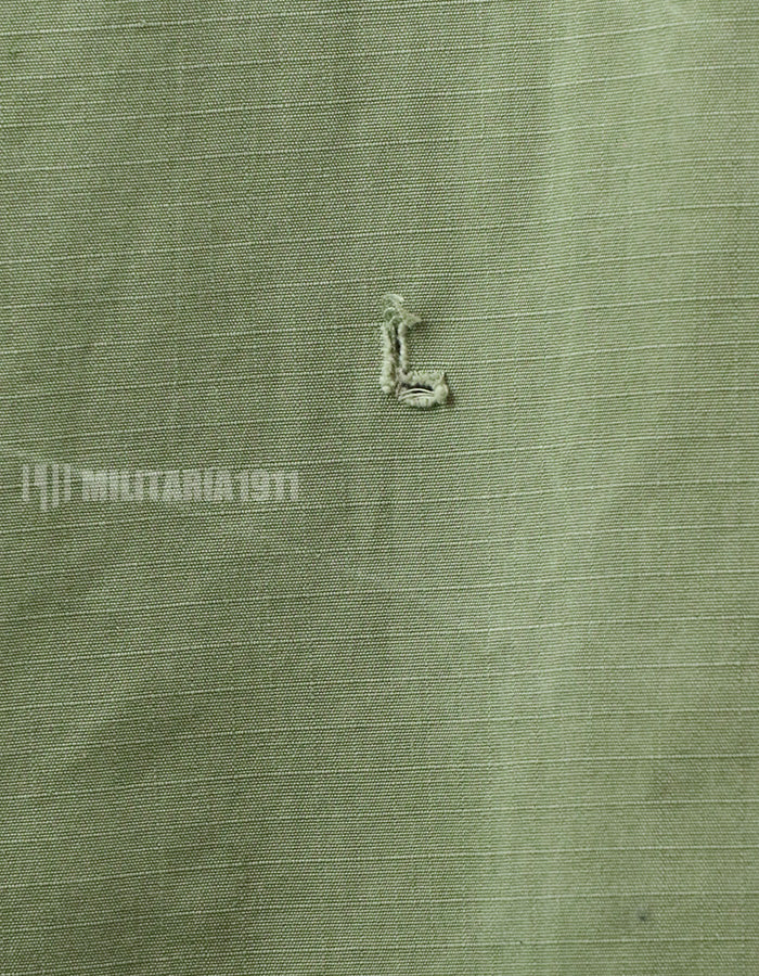 後期型　リップストップ生地　ジャングル・ファティーグ　S-R 一部破損有り 1968年製