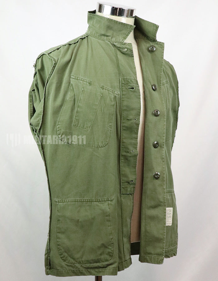後期型　リップストップ生地　ジャングル・ファティーグ　S-R 一部破損有り 1968年製