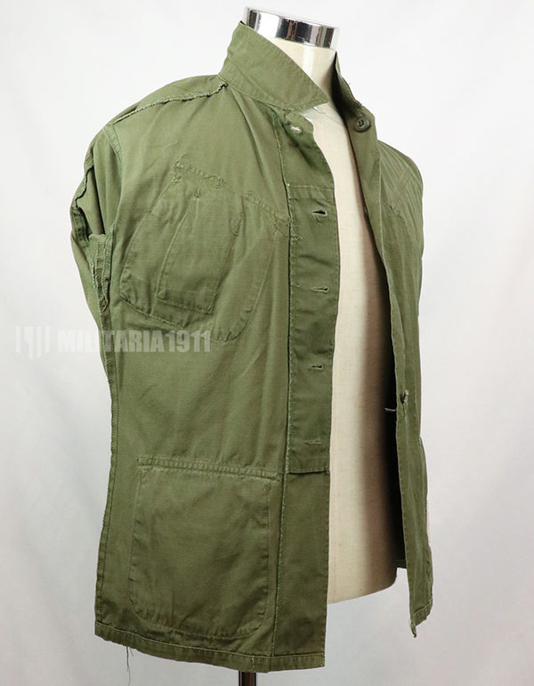 後期型　リップストップ生地　ジャングル・ファティーグ　X-S-S 1970年製 ボタン欠損　破損あり