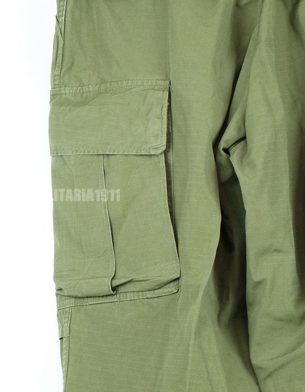 実物　後期型　リップストップ生地　ジャングルファティーグ　パンツ　L-S 1969年製 サイズ調整有