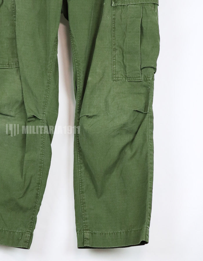 実物　後期型　ジャングルファティーグ　パンツ　リップストップ生地　1967年製　中古品