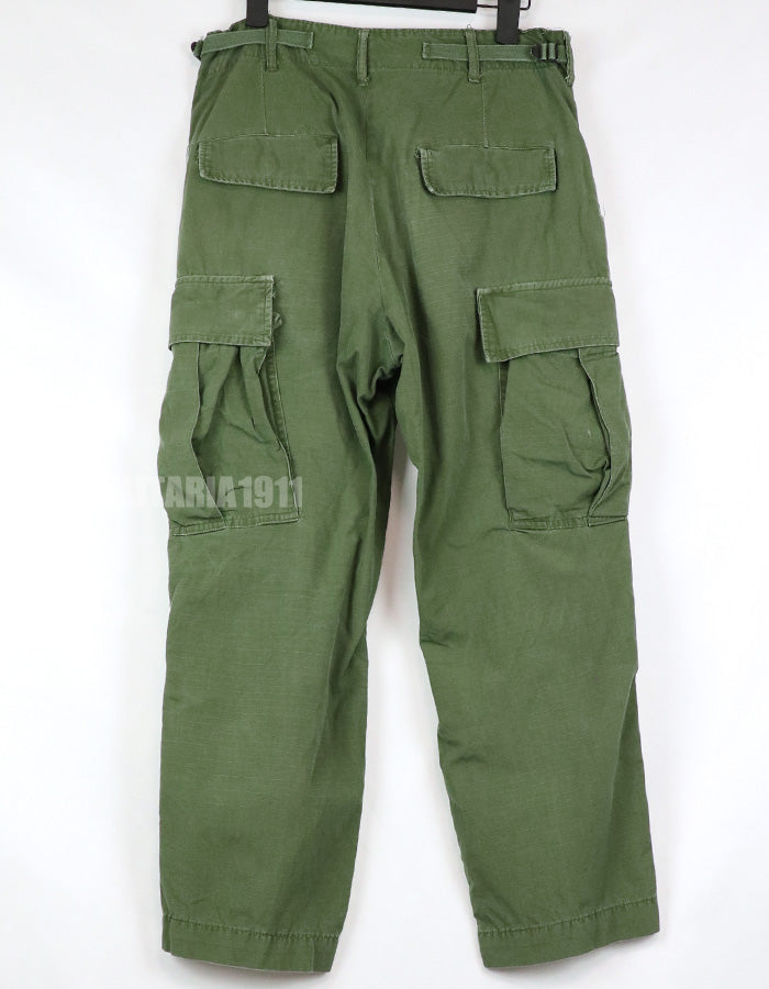 実物　後期型　ジャングルファティーグ　パンツ　リップストップ生地　1967年製　中古品