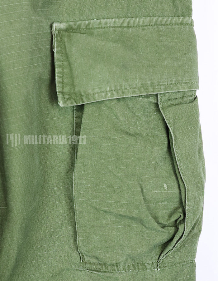 実物　後期型　ジャングルファティーグ　パンツ　リップストップ生地　1967年製　中古品