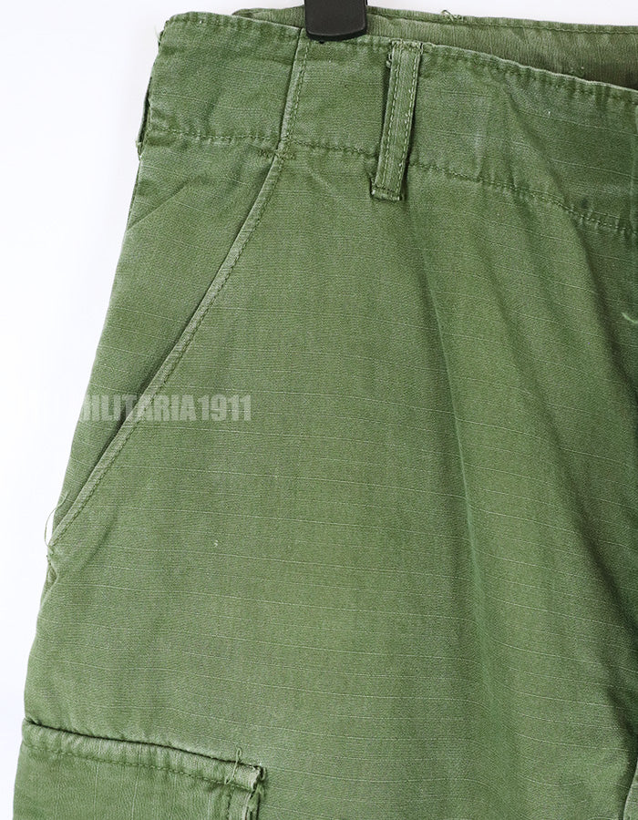 実物　後期型　ジャングルファティーグ　パンツ　リップストップ生地　1967年製　中古品