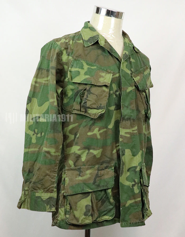 実物　アメリカ軍　ERDL ジャングルファティーグ　放出品　中古品 年代不明　退色あり