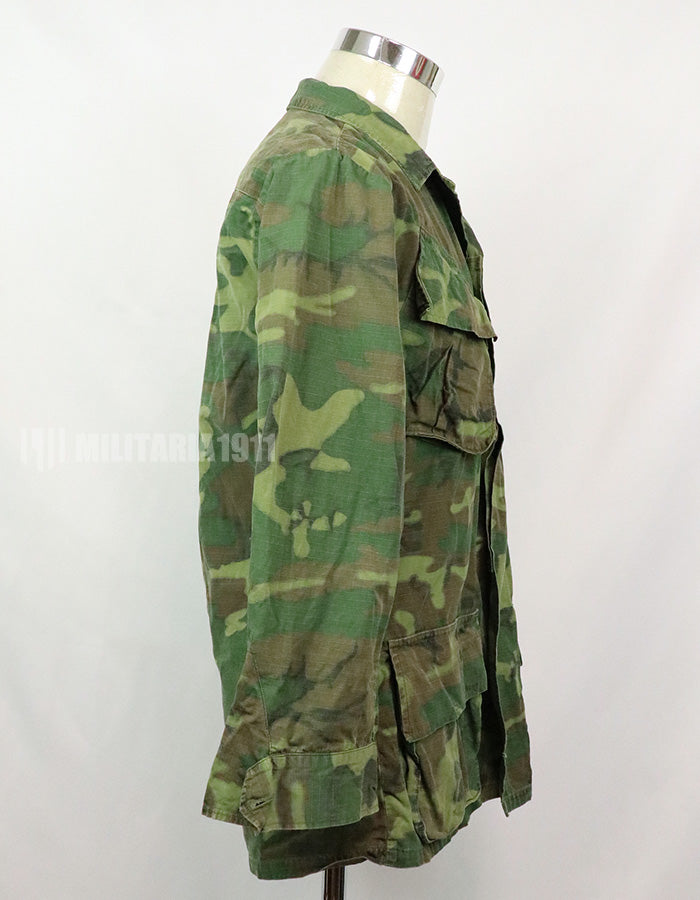 実物　アメリカ軍　ERDL ジャングルファティーグ　放出品　中古品 年代不明　退色あり