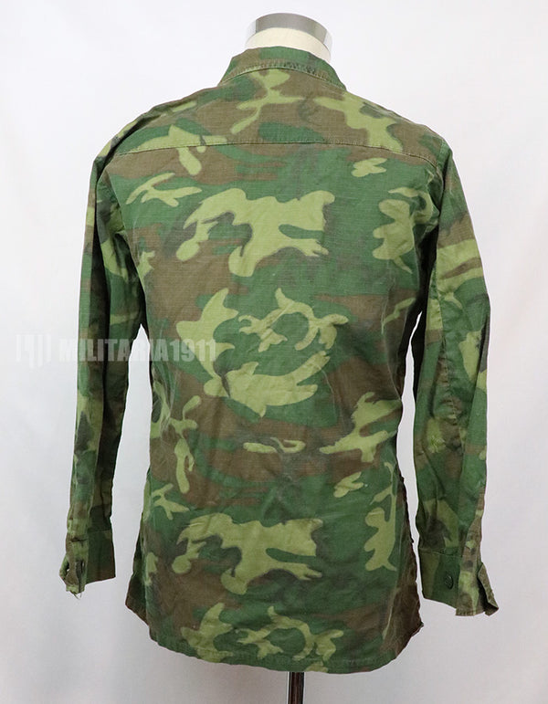 実物　アメリカ軍　ERDL ジャングルファティーグ　放出品　中古品 年代不明　退色あり