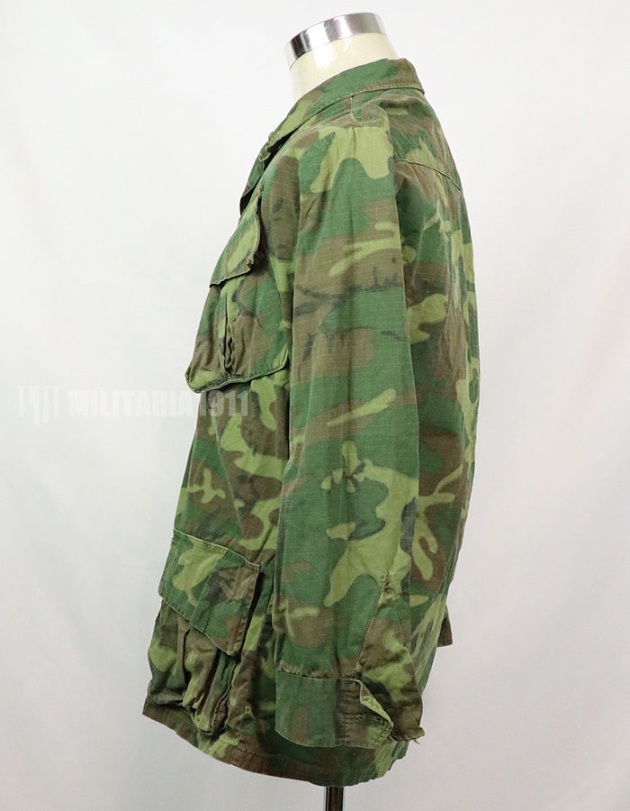 実物　アメリカ軍　ERDL ジャングルファティーグ　放出品　中古品 年代不明　退色あり