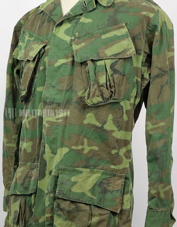 実物　アメリカ軍　ERDL ジャングルファティーグ　放出品　中古品 年代不明　退色あり