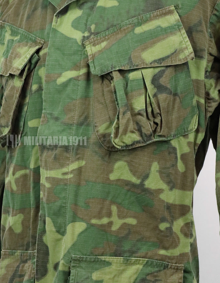 実物　アメリカ軍　ERDL ジャングルファティーグ　放出品　中古品 年代不明　退色あり