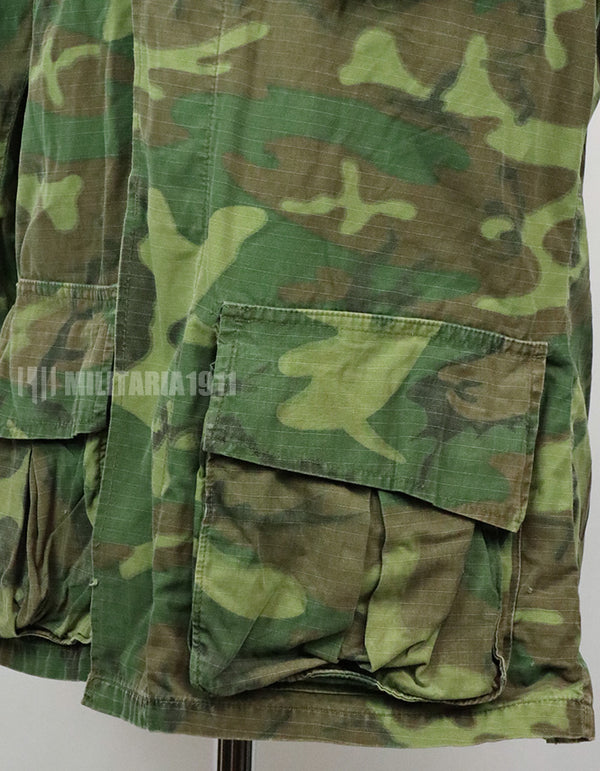 実物　アメリカ軍　ERDL ジャングルファティーグ　放出品　中古品 年代不明　退色あり