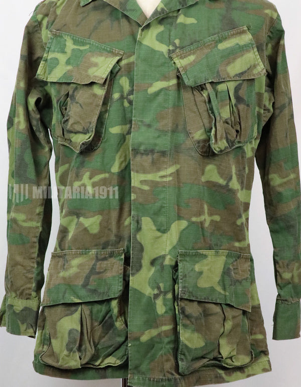 実物　アメリカ軍　ERDL ジャングルファティーグ　放出品　中古品 年代不明　退色あり