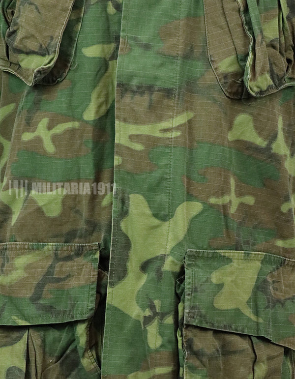 実物　アメリカ軍　ERDL ジャングルファティーグ　放出品　中古品 年代不明　退色あり