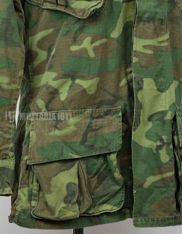 実物　アメリカ軍　ERDL ジャングルファティーグ　放出品　中古品 年代不明　退色あり