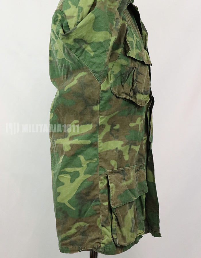 実物　アメリカ軍　ERDL ジャングルファティーグ　放出品　中古品 年代不明　退色あり