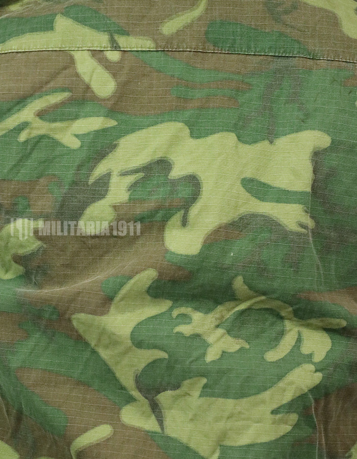 実物　アメリカ軍　ERDL ジャングルファティーグ　放出品　中古品 年代不明　退色あり