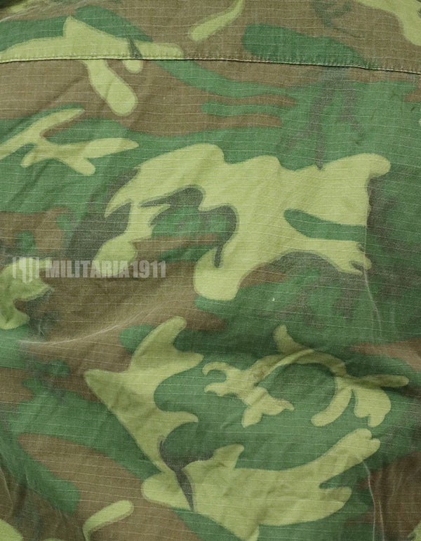 実物　アメリカ軍　ERDL ジャングルファティーグ　放出品　中古品 年代不明　退色あり