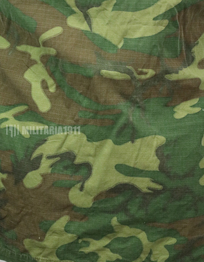 実物　アメリカ軍　ERDL ジャングルファティーグ　放出品　中古品 年代不明　退色あり