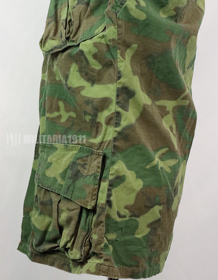 実物　アメリカ軍　ERDL ジャングルファティーグ　放出品　中古品 年代不明　退色あり
