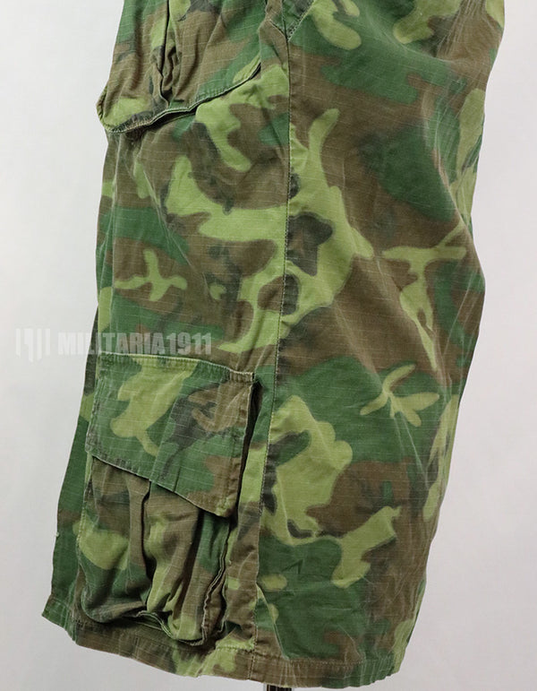 実物　アメリカ軍　ERDL ジャングルファティーグ　放出品　中古品 年代不明　退色あり
