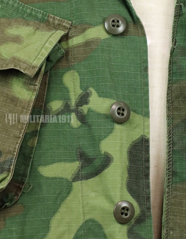 実物　アメリカ軍　ERDL ジャングルファティーグ　放出品　中古品 年代不明　退色あり