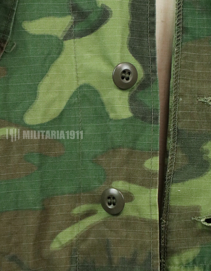 実物　アメリカ軍　ERDL ジャングルファティーグ　放出品　中古品 年代不明　退色あり