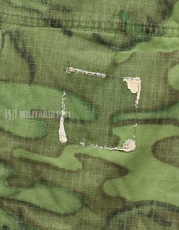 実物　アメリカ軍　ERDL ジャングルファティーグ　放出品　中古品 年代不明　退色あり