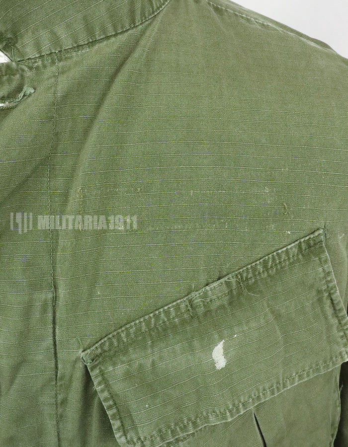 実物　後期型　ジャングルファティーグ　リップストップ　M-R 汚れ・傷ありコンディション
