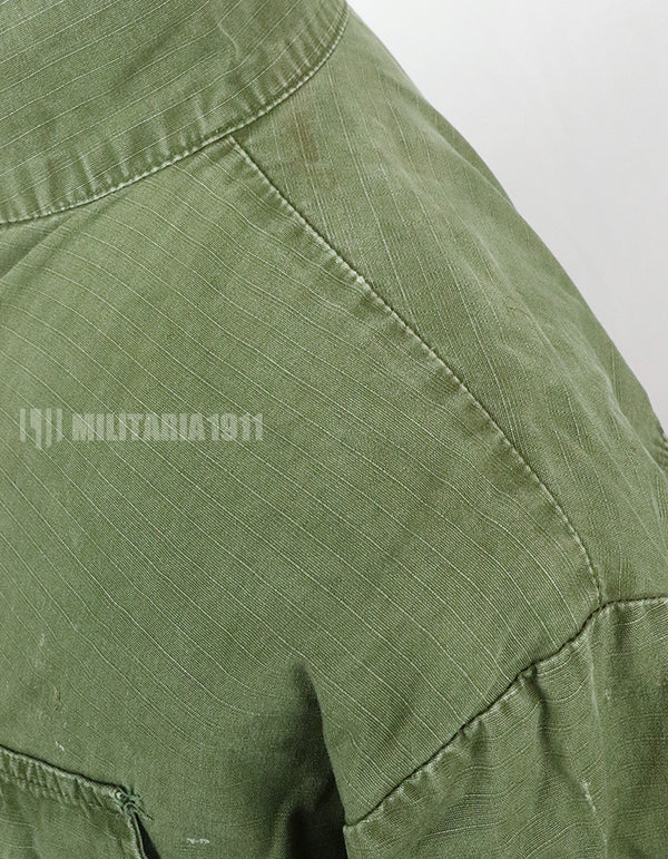 実物　後期型　ジャングルファティーグ　リップストップ　M-R 汚れ・傷ありコンディション