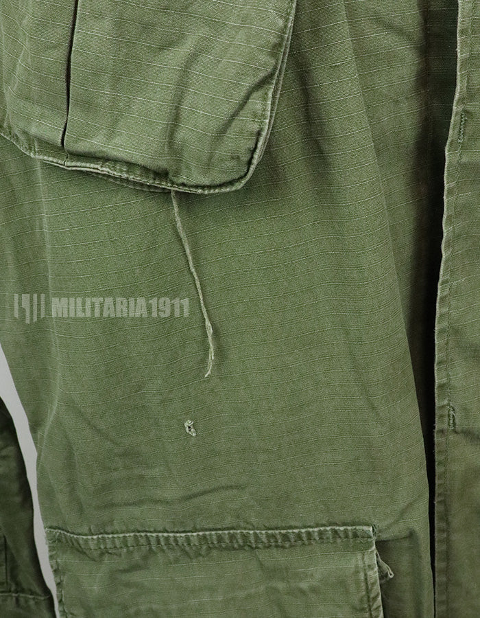 実物　後期型　ジャングルファティーグ　リップストップ　M-R 汚れ・傷ありコンディション