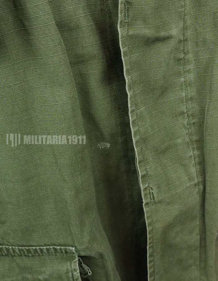 実物　後期型　ジャングルファティーグ　リップストップ　M-R 汚れ・傷ありコンディション