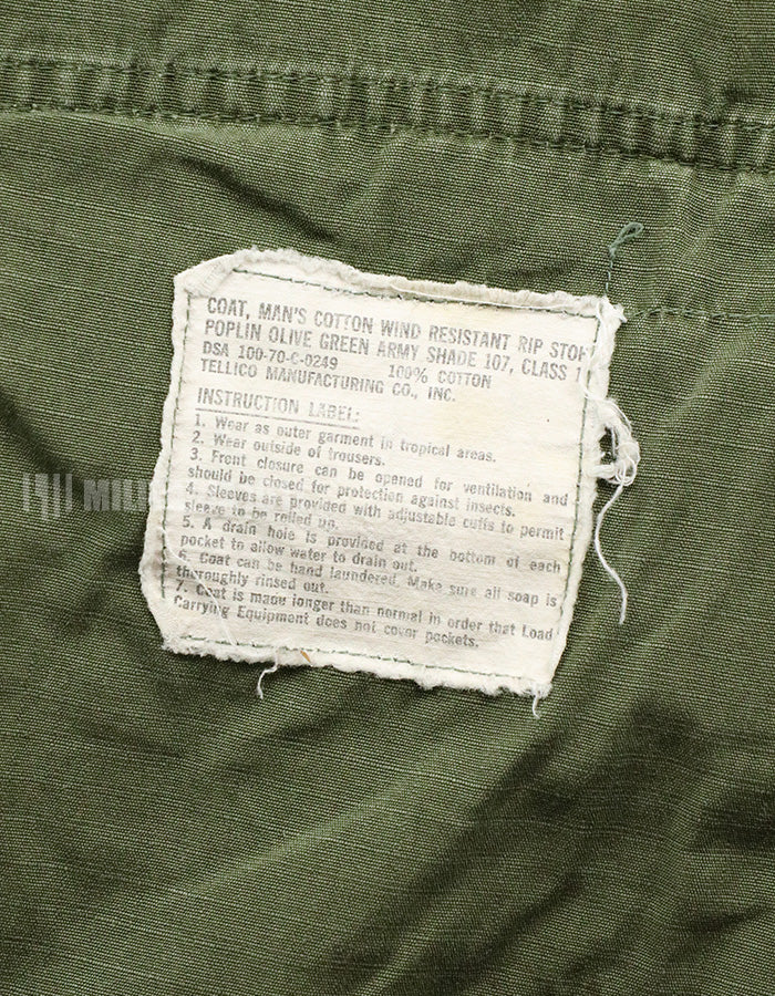 実物　後期型　ジャングルファティーグ　リップストップ　M-R 汚れ・傷ありコンディション