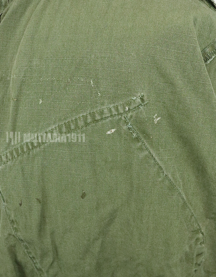 実物　後期型　ジャングルファティーグ　リップストップ　M-R 汚れ・傷ありコンディション
