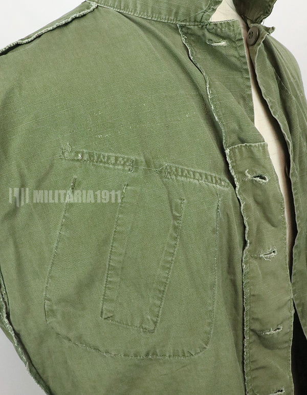 実物　後期型　ジャングルファティーグ　リップストップ　M-R 汚れ・傷ありコンディション