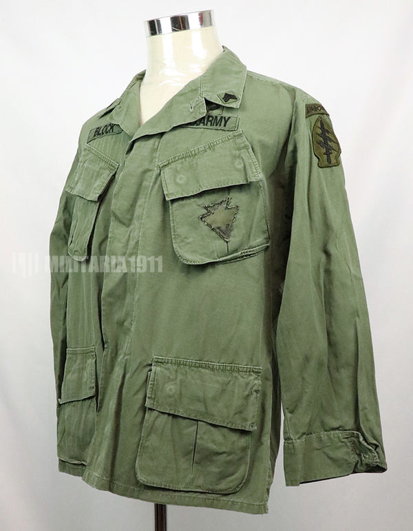 実物　後期型　ジャングルファティーグ　リップストップ　M-S 1970年製 GBパッチ付き（後付け）