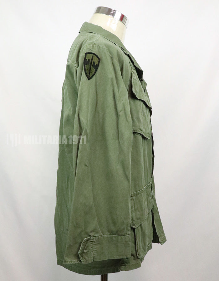 実物　後期型　ジャングルファティーグ　リップストップ　M-S 1970年製 GBパッチ付き（後付け）