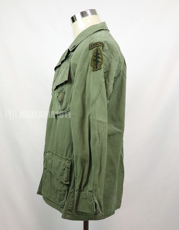 実物　後期型　ジャングルファティーグ　リップストップ　M-S 1970年製 GBパッチ付き（後付け）