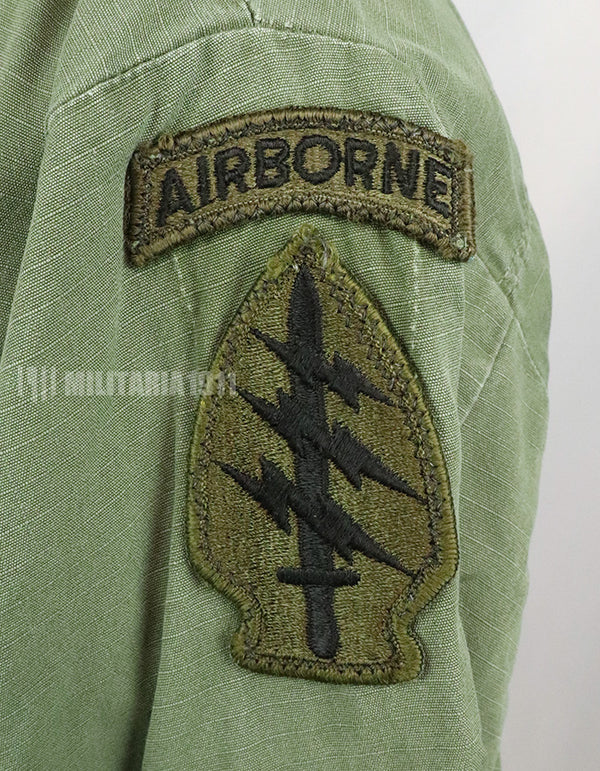 実物　後期型　ジャングルファティーグ　リップストップ　M-S 1970年製 GBパッチ付き（後付け）