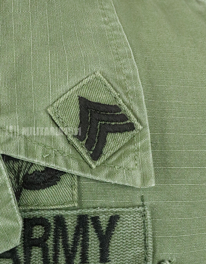 実物　後期型　ジャングルファティーグ　リップストップ　M-S 1970年製 GBパッチ付き（後付け）