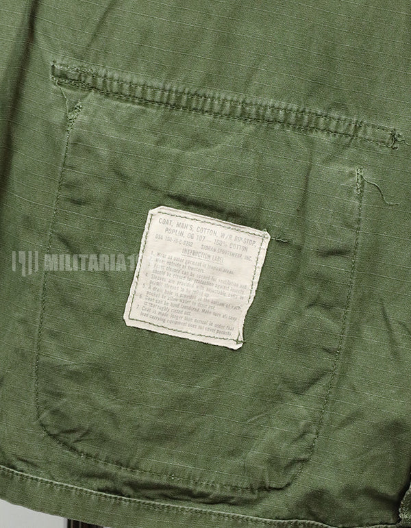 実物　後期型　ジャングルファティーグ　リップストップ　M-S 1970年製 GBパッチ付き（後付け）