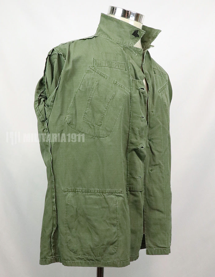 実物　後期型　ジャングルファティーグ　リップストップ　M-S 1970年製 GBパッチ付き（後付け）