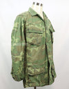 Original non ripstop fabric ERDL jungle fatigues jacket, faded, scratches.