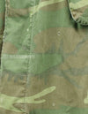 Original non ripstop fabric ERDL jungle fatigues jacket, faded, scratches.