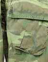 Original non ripstop fabric ERDL jungle fatigues jacket, faded, scratches.
