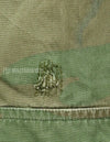 Original non ripstop fabric ERDL jungle fatigues jacket, faded, scratches.