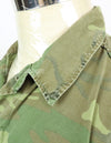 Original non ripstop fabric ERDL jungle fatigues jacket, faded, scratches.