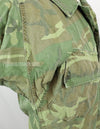 Original non ripstop fabric ERDL jungle fatigues jacket, faded, scratches.